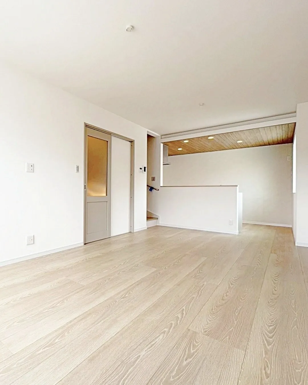 仕切らないから広く感じる、