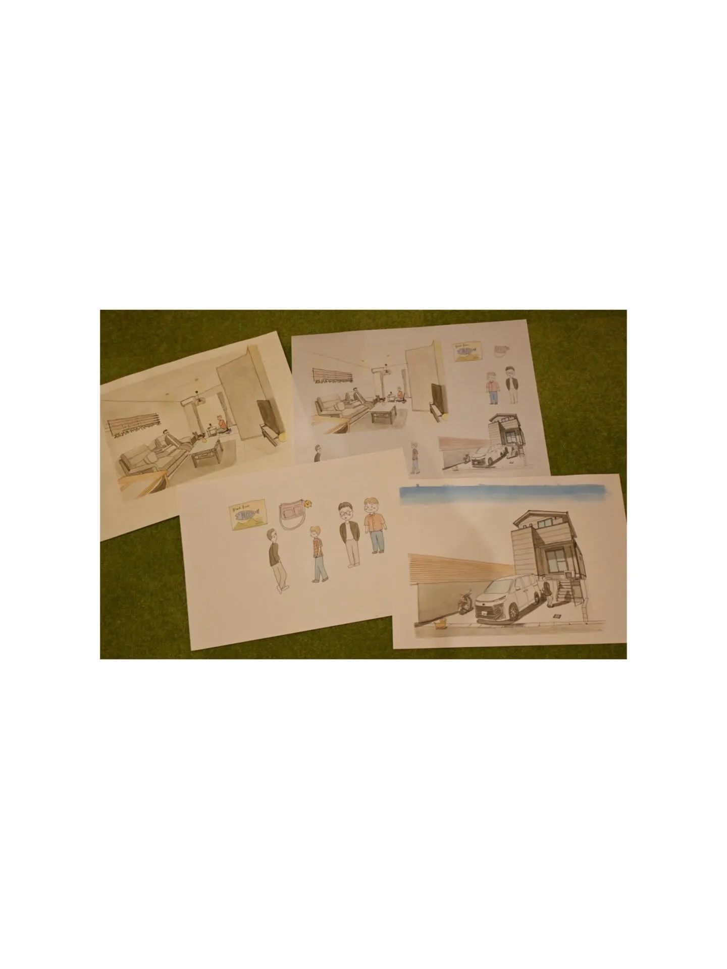 スタッフ作成🎨おうちのイラスト🏠