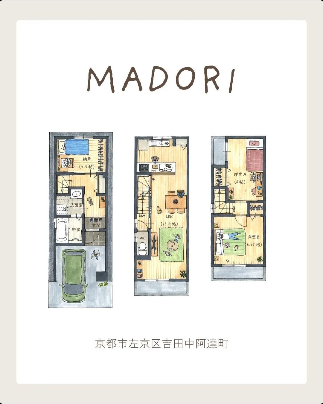 🏡⋆*間取りのご紹介🎨