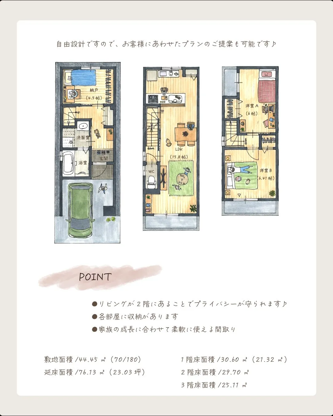 🏡⋆*間取りのご紹介🎨